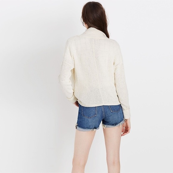 Madewell • S • Cropped Shawl Collar Open Knit Cardigan - Picture 2 of 10